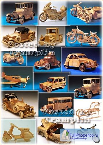 Деревянные модельки – Машинки, мотоциклы, велосипеды, санки
