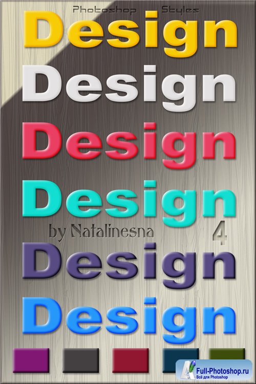 Стили Дизайн для Photoshop 4 / Design styles for Photoshop 4