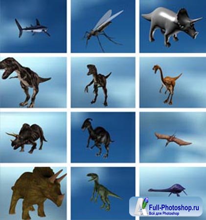 3d модели динозавров