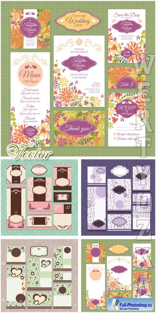   / Wedding card - vector clipart