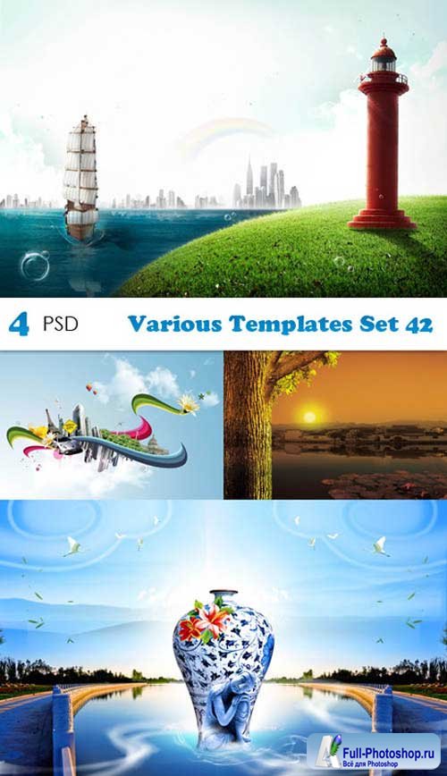 PSD  - Various Templates Set 42 