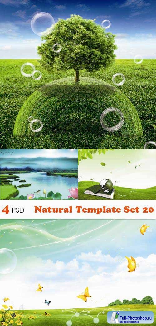 PSD  - Natural Template Set 20 