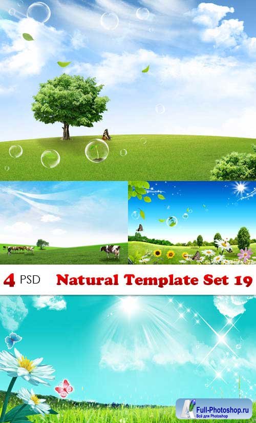 PSD  - Natural Template Set 19 