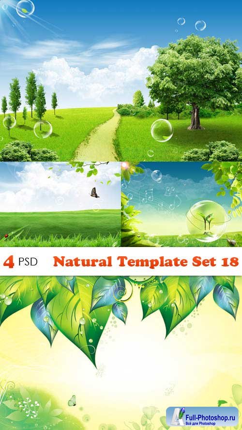 PSD  - Natural Template Set 18 