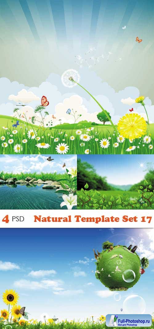 PSD  - Natural Template Set 17 