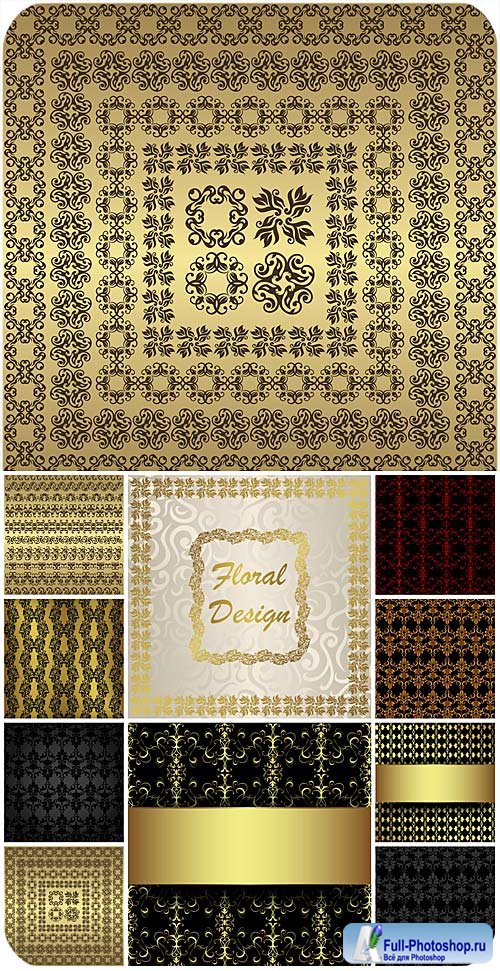 , ,    / Patterns, ornaments , vintage vector backgrounds