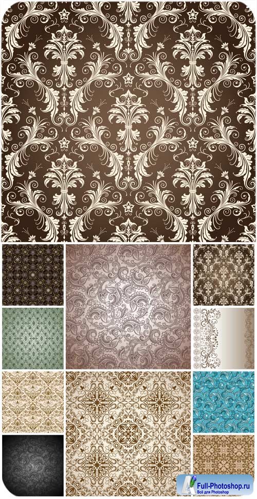   ,  / Backgrounds with patterns, vector