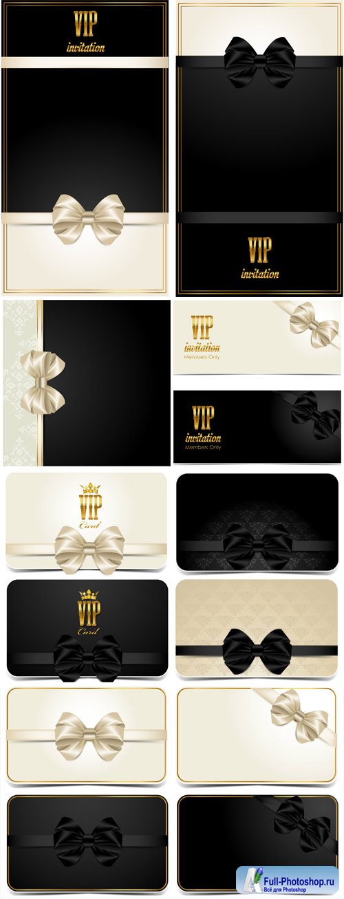 VIP card with golden elements, vector backgrounds
