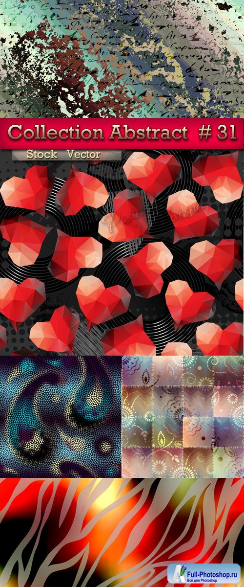 Collection of abstract backgrounds in Vector # 31