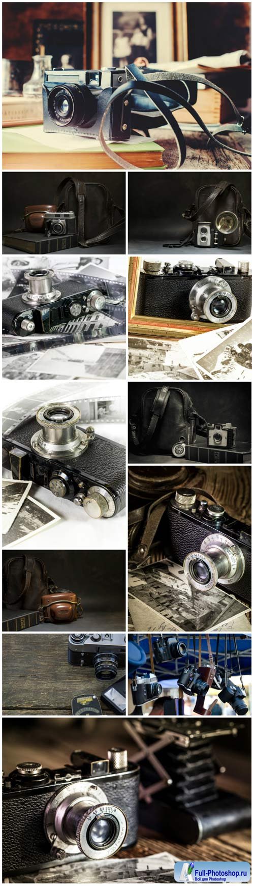 Vintage cameras - Stock photo