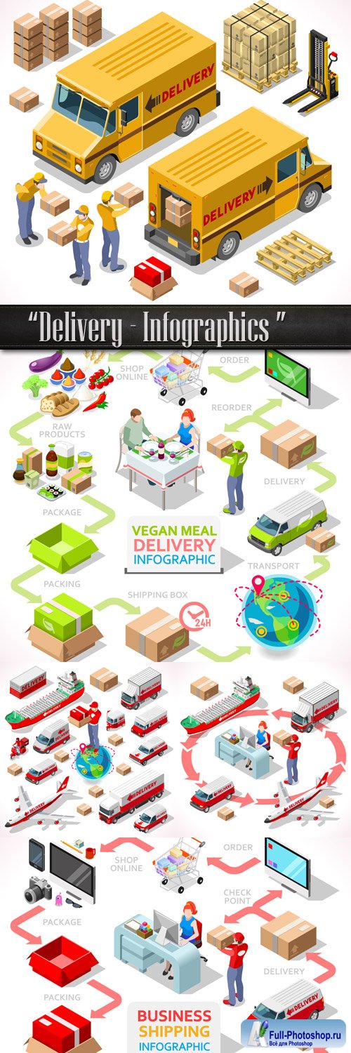 Delivery - Infographics design element