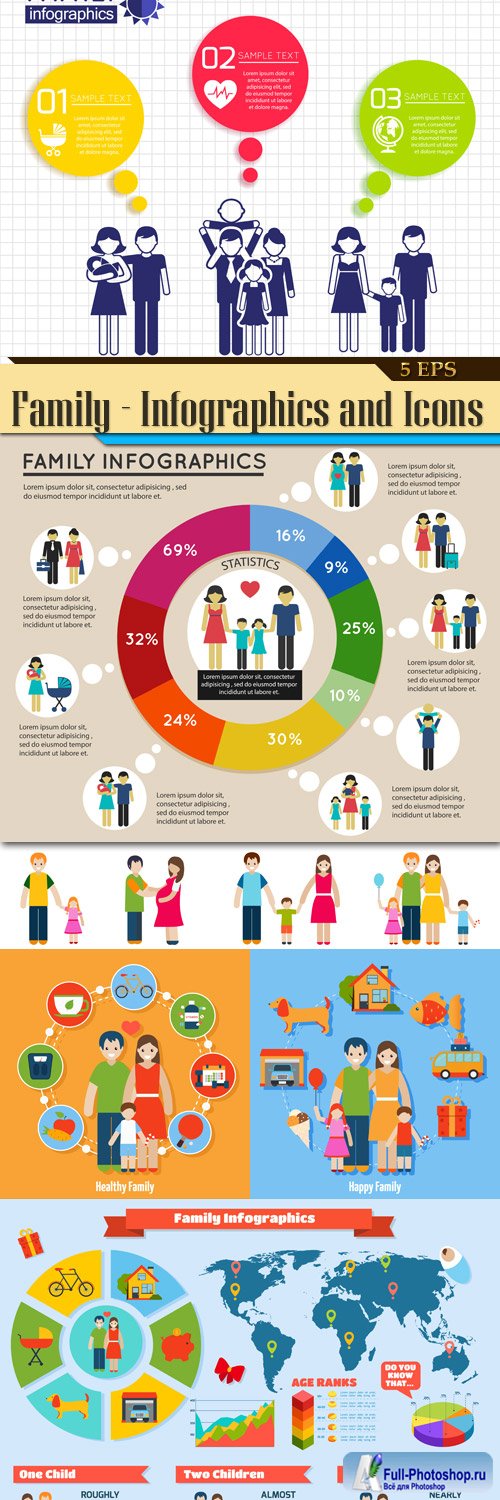 Family - Infographics and Icons