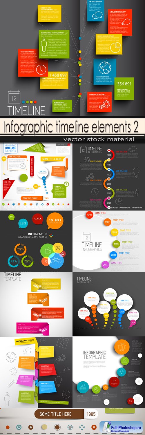 Infographic timeline elements 2