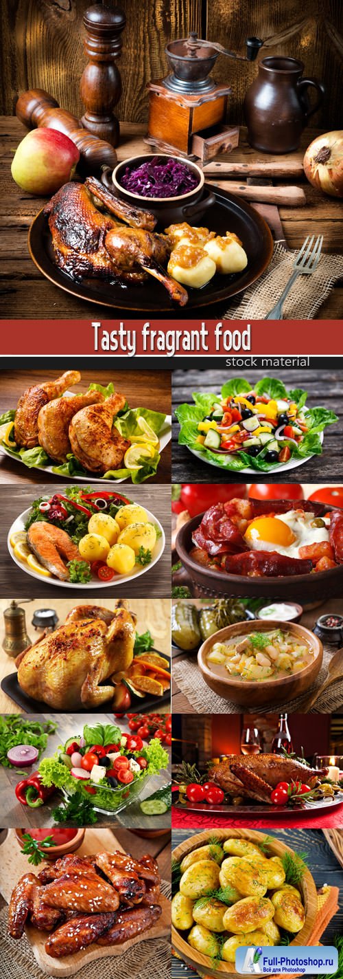 Tasty fragrant food