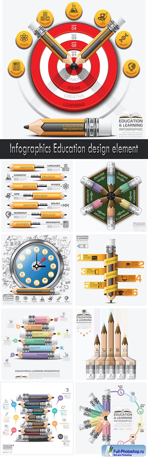 Infographics Education design element