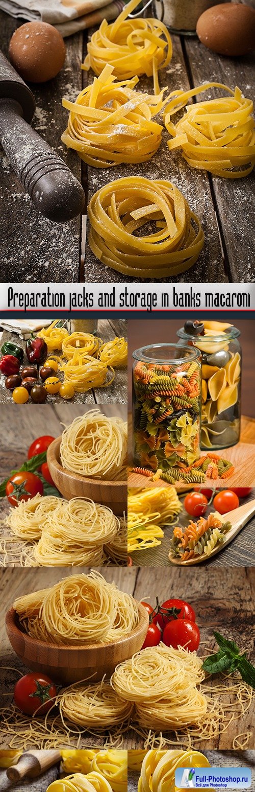 Preparation jacks and storage in banks macaroni