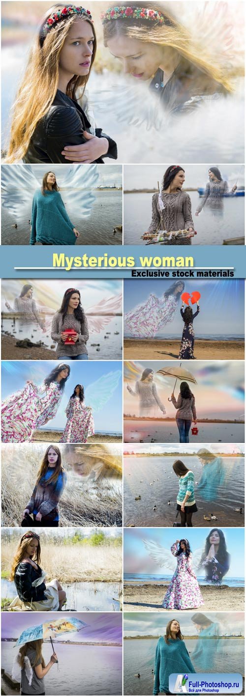 Mysterious woman, creative