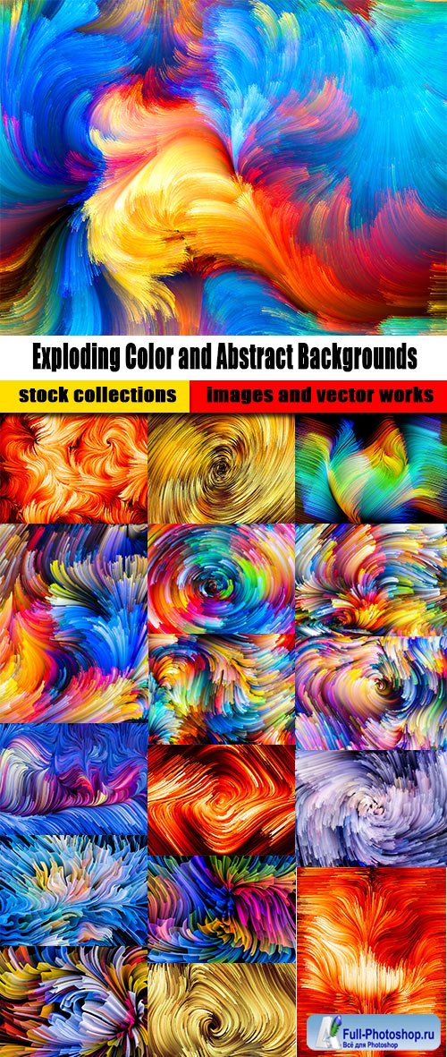 Exploding Color and Abstract Backgrounds
