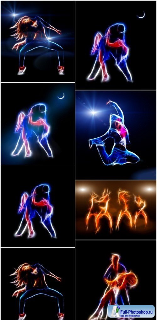 Passionate couple dancing in the moonlight 8X JPEG