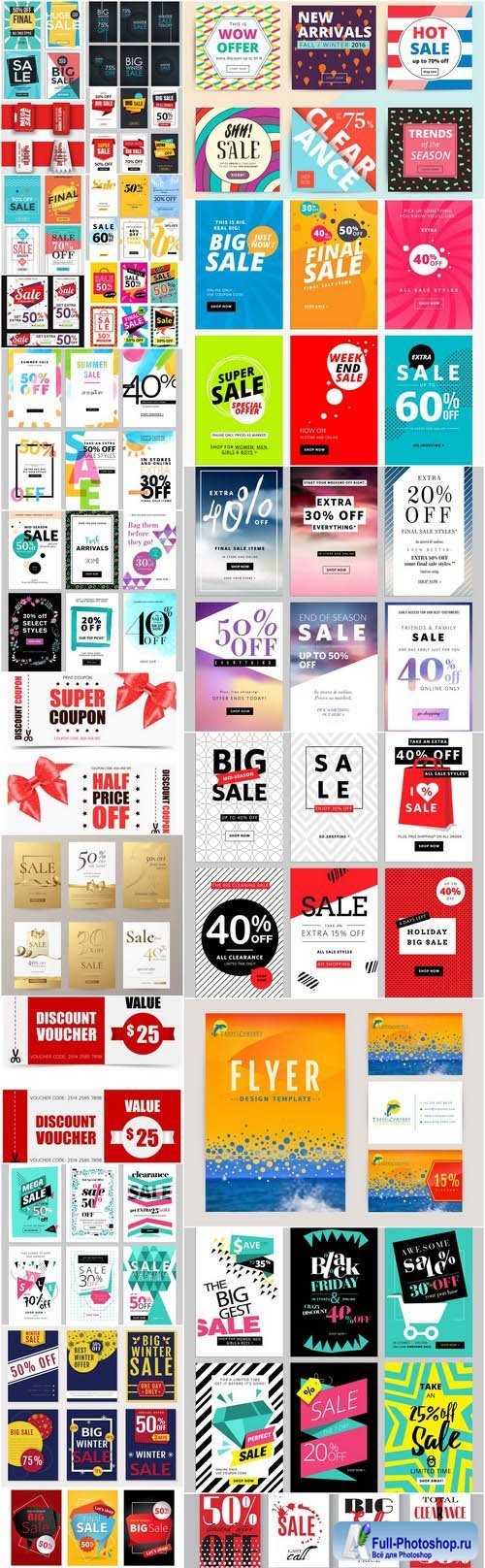 Sale Brochure And Banners Template