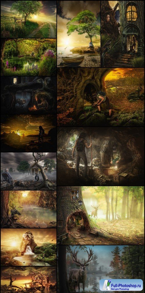 Dark fairy forest 14X JPEG