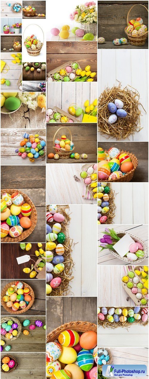 Easter egg over an old wood background 30X JPEG