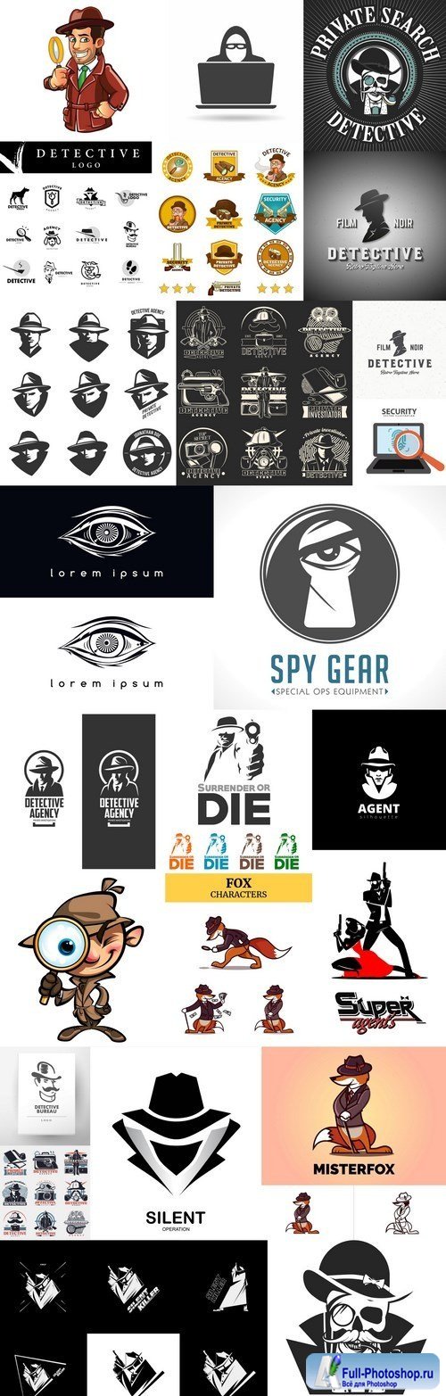 Detective Spy Logo - 25 Vector