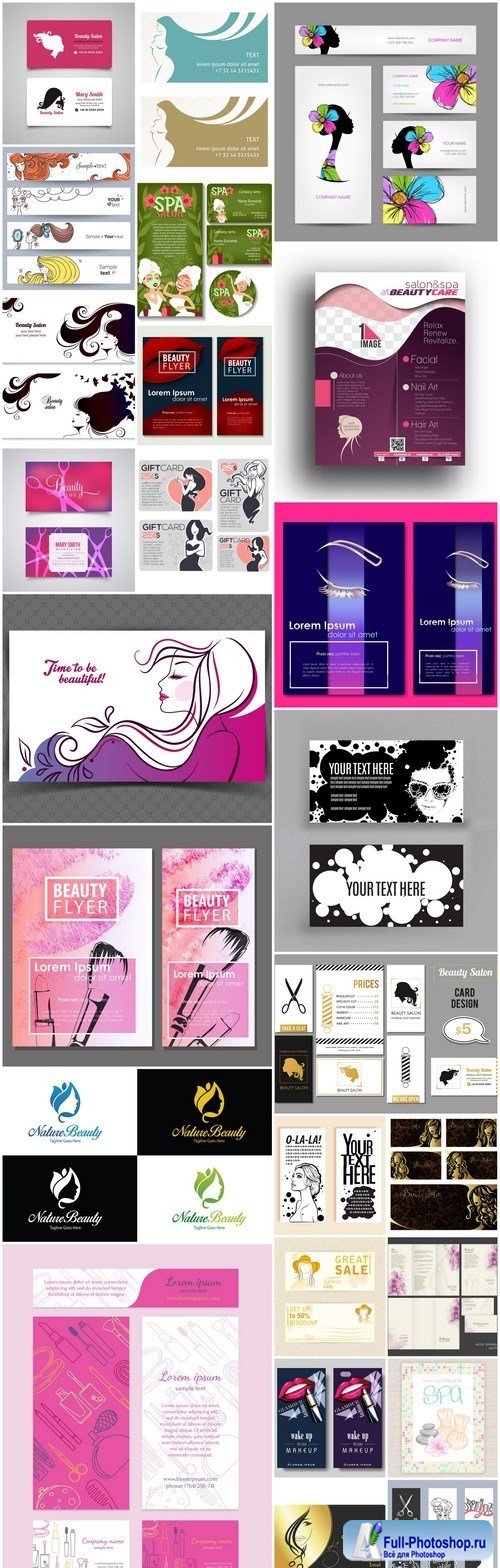 Fashion Beauty Salon Card #2 - 25 Vector