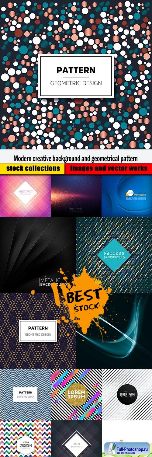 Modern creative background and geometrical pattern