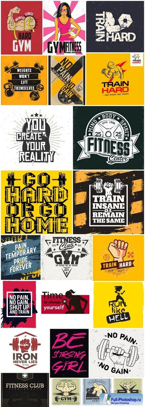 Fitness Motivation Poster - 21 Vector