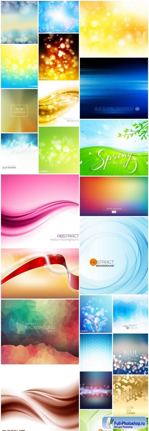 Abstract Background Collection #204 - 25 Vector