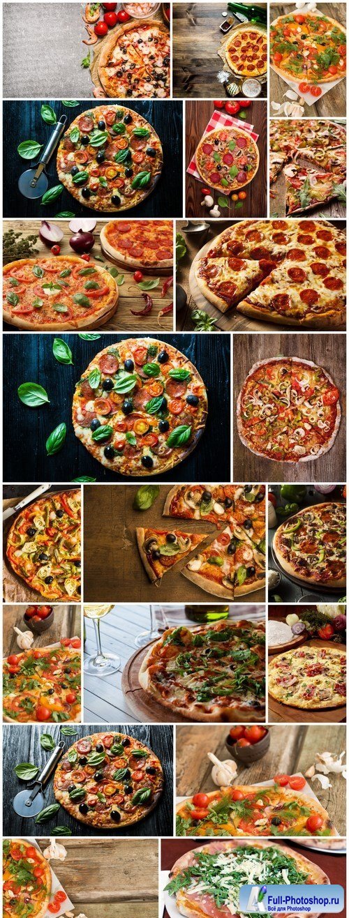 Delicious pizza on the table - 20xUHQ JPEG Photo Stock