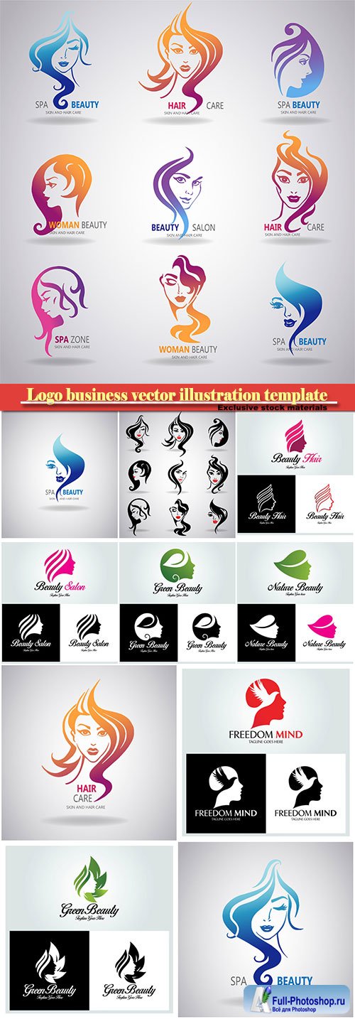 Logo business vector illustration template # 64