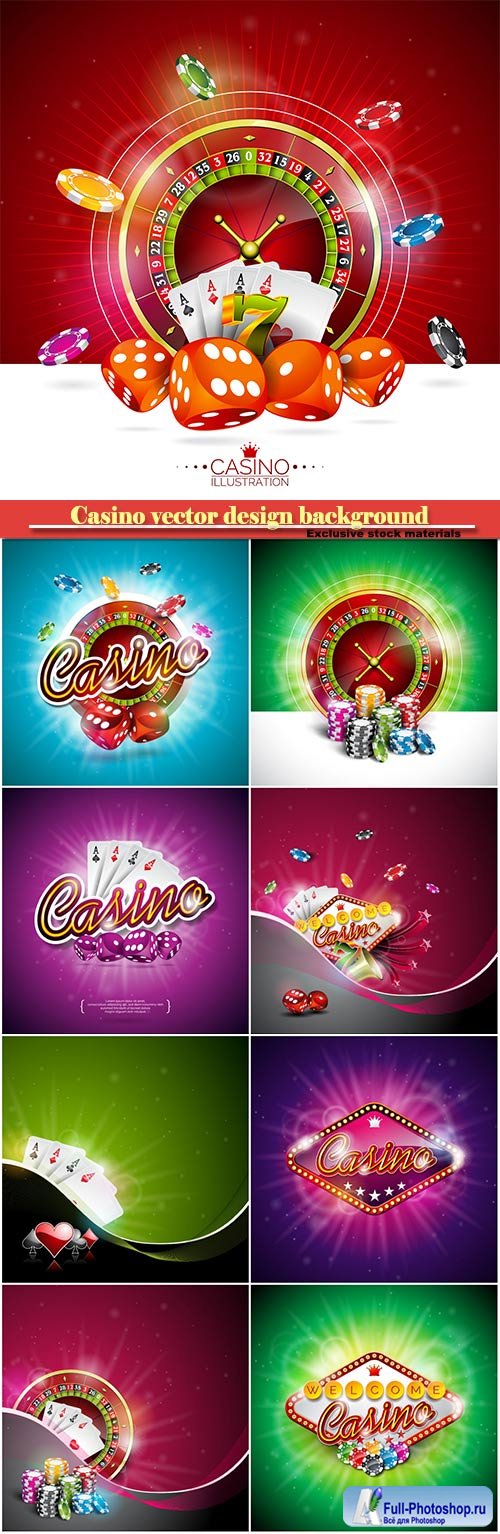 Casino vector design background