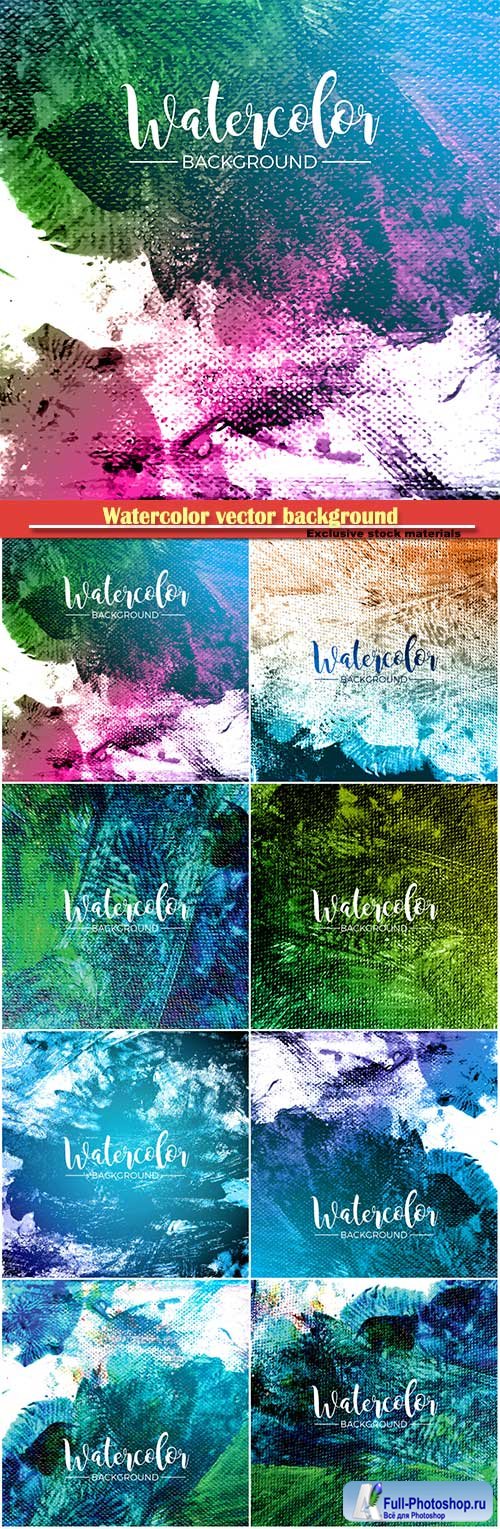 Watercolor vector background