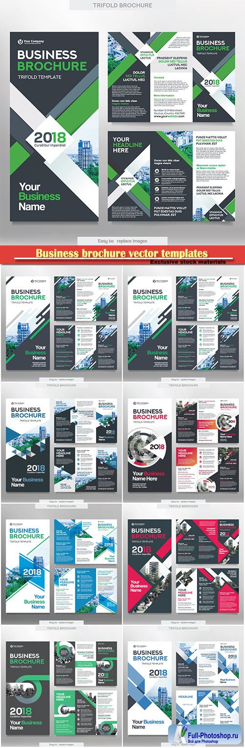 Business brochure vector templates, magazine cover, business mockup, education, presentation, report # 58