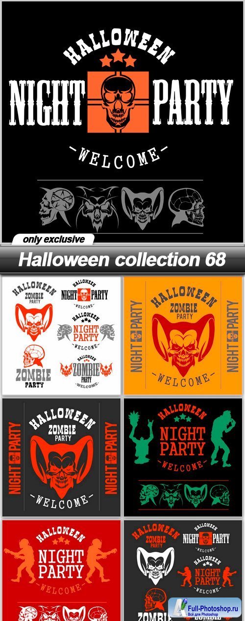 Halloween collection 68 - 7 EPS