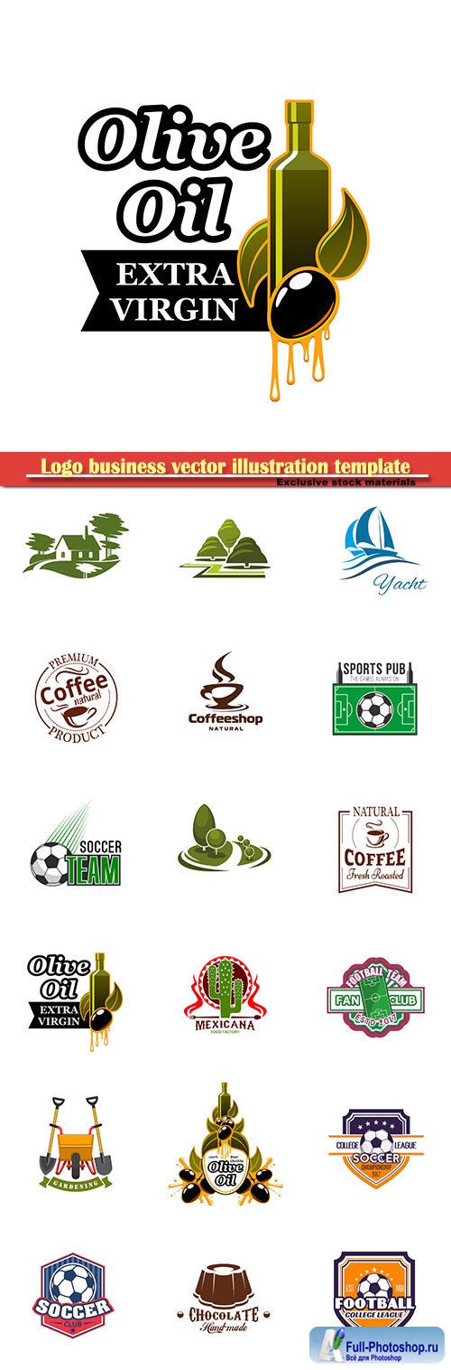 Logo business vector illustration template # 75