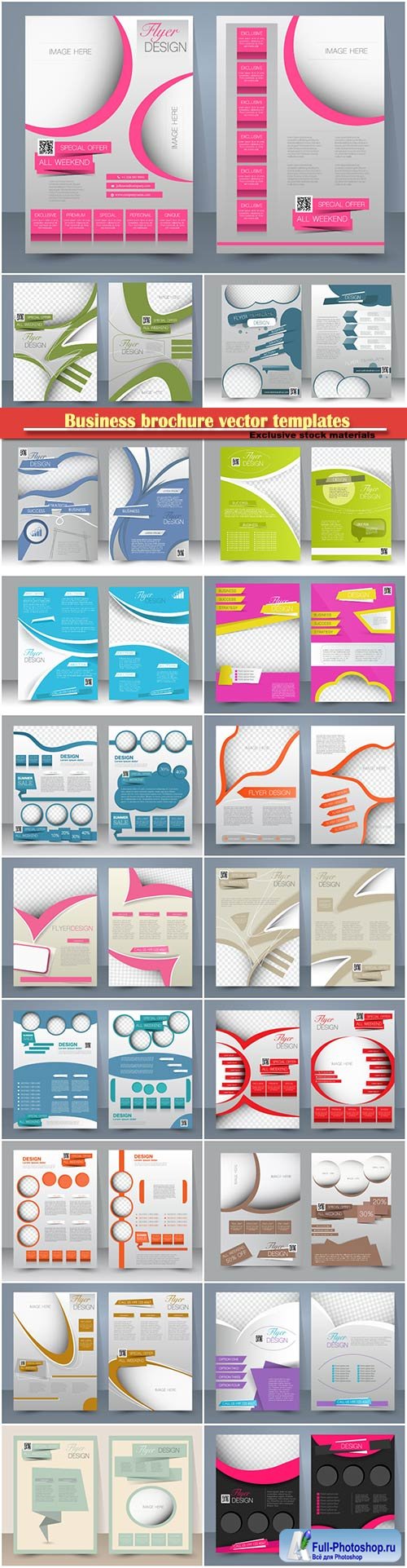 Business brochure vector templates, magazine cover, business mockup, education, presentation, report # 71