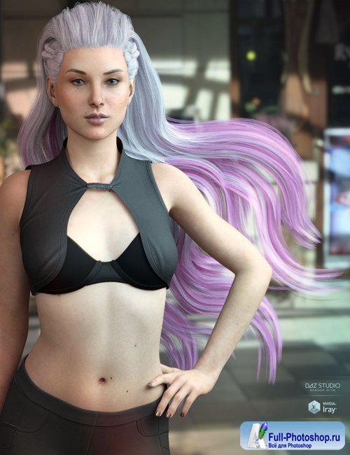 Xelene Hair for Genesis 3 & 8 Female(s)