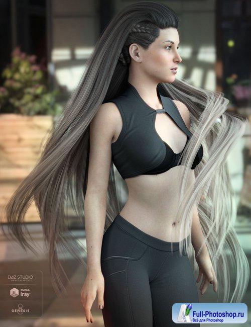 Xelene Hair for Genesis 3 & 8 Female(s)