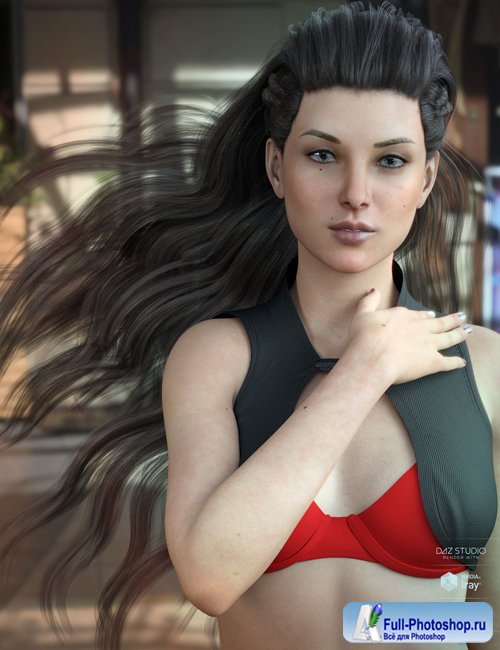 Xelene Hair for Genesis 3 & 8 Female(s)