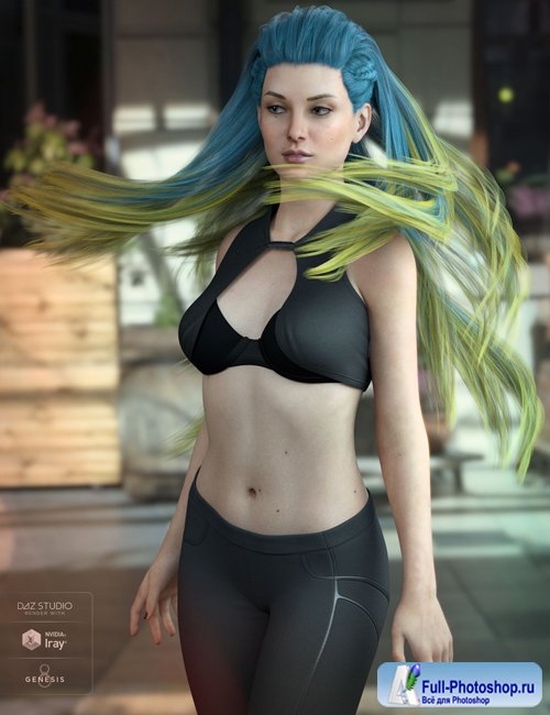 Xelene Hair for Genesis 3 & 8 Female(s)