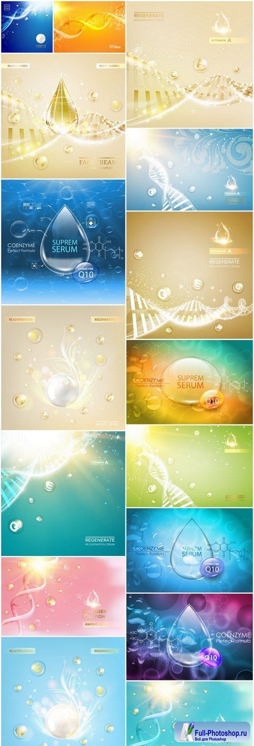 Molecule Dna Background - 16 Vector