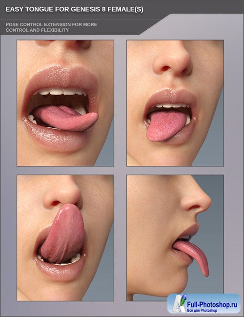 Easy Tongue for Genesis 8 Female(s)