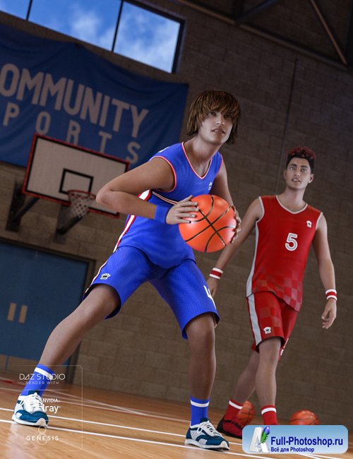 Basketball Kit for Genesis 8 Male(s)