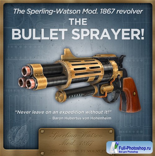 Sperling-Watson Mod. 1867 Steampunk Revolver