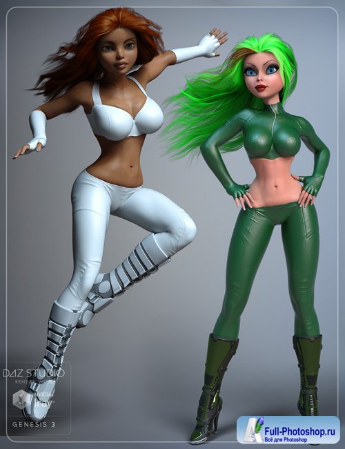 Slinky Suit 2 for Genesis 3 and 8 Female(s)