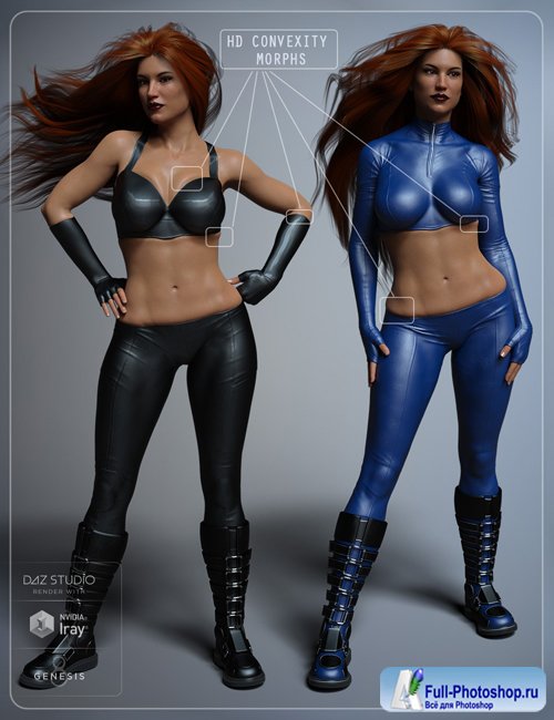 Slinky Suit 2 for Genesis 3 and 8 Female(s)