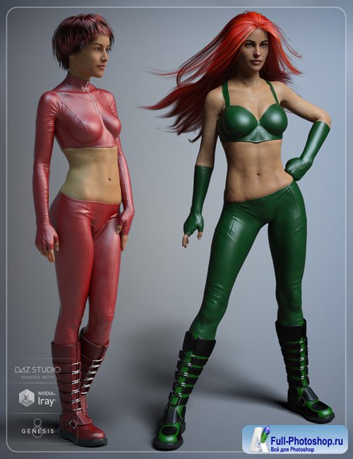 Slinky Suit 2 for Genesis 3 and 8 Female(s)